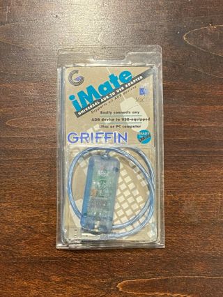 Griffin Imate Adb To Usb Adapter Cable For Vintage Macintosh Adb Keyboard Mouse