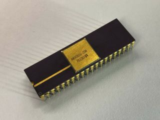 Rare Amd Am8080a - 2dm - Intel 8080 Microprocessor Clone - Gray,  Ceramic,