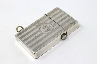 Very Rare Awesome Antique Vintage C1913 Sterling Silver Semi Automatic Lighter