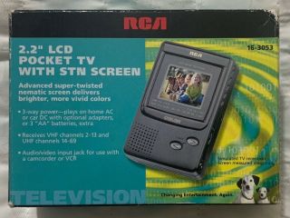 Vintage Rca Pocket Lcd Color Tv Uhf/vhf Portable 16 - 3053 Television Handheld Box