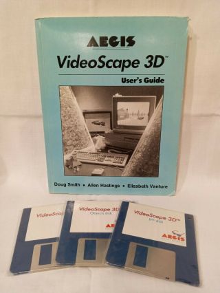 1987 Video Scape 3d Commodore Amiga Software Aegis Software