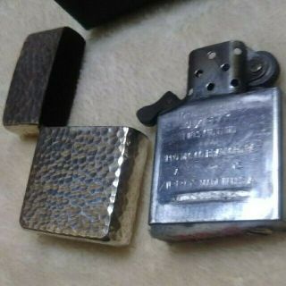 5 Sides Hammer Sterling Silver ZIPPO Fired 2003 Rare  0100 2