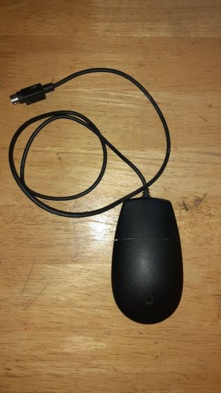 Rare Vintage Apple Desktop Bus Mouse Ii Adb Black Macintosh Tv M2706