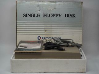 Vintage Commodore 1541 Disk Drive W/ Box Powers Up