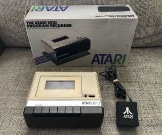 Rare Atari 1010 Program Recorder Tape Drive Cassettes W/box Parts