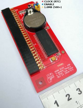 Amiga 500/500,  512kb/1mb Memory Ram Expansion Trapdoor Board (like A501)