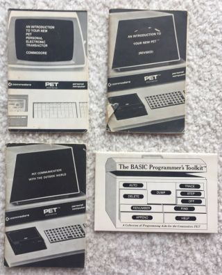 Commodore Pet 2001 - Series Computer Manuals (4 Manuals)