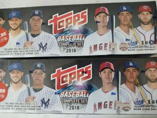 (2) 2018 Topps Complete Target Factory Set Acuna,  2017 Rookie Cup Chrome