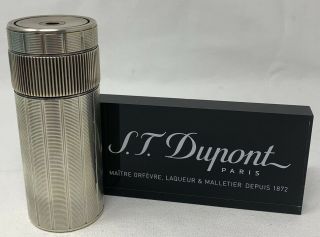 S.  T.  Dupont Cylinder Table Lighter - Sleek 1970s Style - Lightsaber - For Service