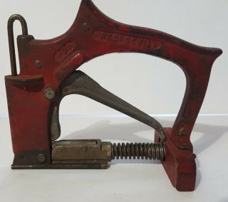 Vintage Red Devil No.  1 Window Glazing Point Driver/stapler Fires Well