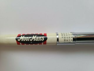 4 Vintage MoorMan ' s Advertising Mechanical Advertising Pencils And Pens 2