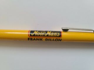 4 Vintage MoorMan ' s Advertising Mechanical Advertising Pencils And Pens 3