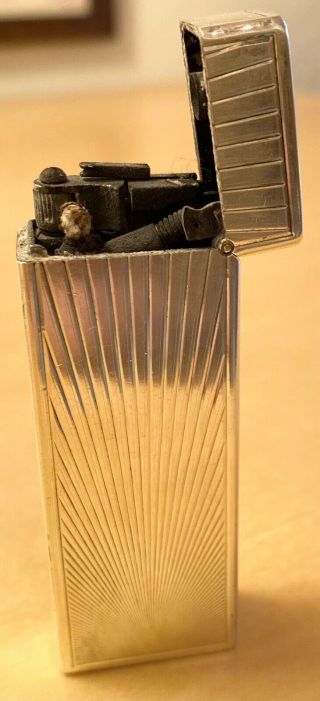 Rare Dunhill Rollagas Sterling Silver Pocket Lighter 3