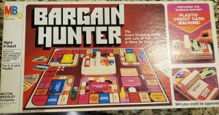 Vintage Bargain Hunter Board Game 1981 Milton Bradley 4109