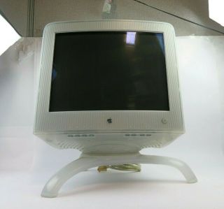 Vintage Apple Studio Display M6496 17 " Crt Macintosh Monitor Graphite