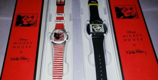 Swatch X Keith Haring▪︎mickey Mouse▪︎set Of 2 Watches▪︎new