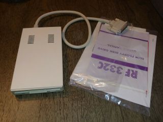 Commodore Amiga External Floppy Drive,  Needs Belt,  Powers On,