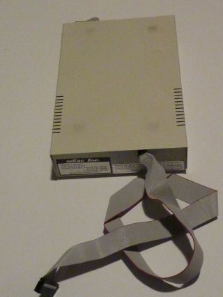 Vintage External Floppy Disk Drive 5.  25 In.  By Mital Inc.  (model Ad - 3c)