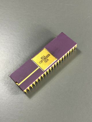 Rca 1802 Microprocessor Cdp1802cd - Cosmac,  Gold Lid & Leads