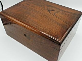 Vintage Alfred Dunhill London Wooden 16.  5 " X 11.  5 " X 7.  5 " Humidor - Art Deco