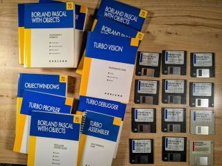 Vintage Borland Turbo Pascal 7.  0 For Dos/windows - Manuals And Disks