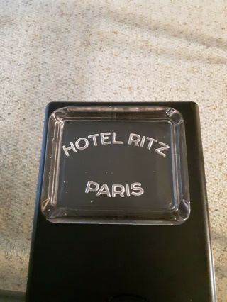 Vintage Hotel Ritz Paris Glass Ashtray 3