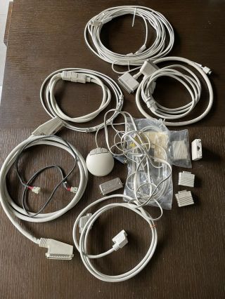 Pile Of Dec Digital Cables,  Plugs,  Terminal Adaptors,  Mouse,  More