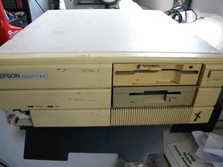 Vintage Epson Equity Ii Plus Q130a 80286 Micro Processor 286 Computer Isa Slots