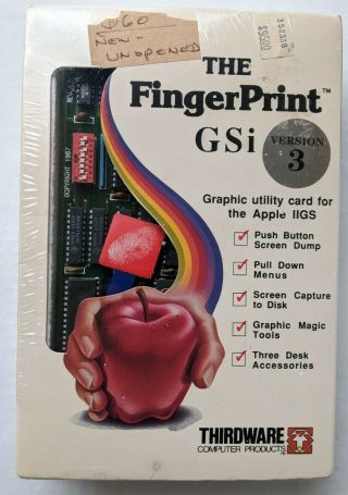 Thirdware Fingerprint Gsi Graphic Utility Card For Apple Iigs