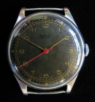 Watch Vintage Technos Military Wwii.  1940s.  Cal.  As1155 (as1130)