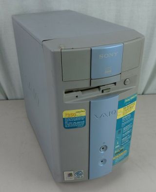 Vintage Sony Vaio Pcv - J120 Pentium Iii 700mhz 143mb 20gb No Os