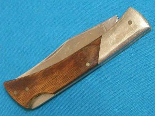 Vintage Japan Barehead Lockback Folding Hunter Survival Knife Pocket Knives Jack