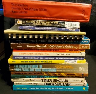 16 Timex Sinclair 1000/zx81 Programming And Reference Books