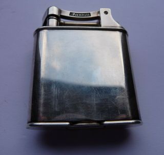 Boxed Dunhill Unique Silver Plated Petrol Pocket Lighter 3
