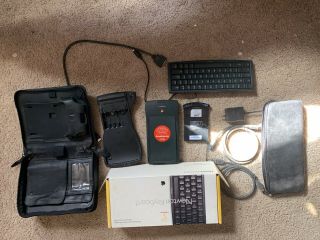 Apple Newton Messagepad 130 With Carrying Case,  Software,  Keyboard.  And More