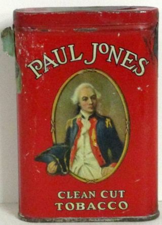 (rare) Paul Jones Red Tobacco Pocket Tin