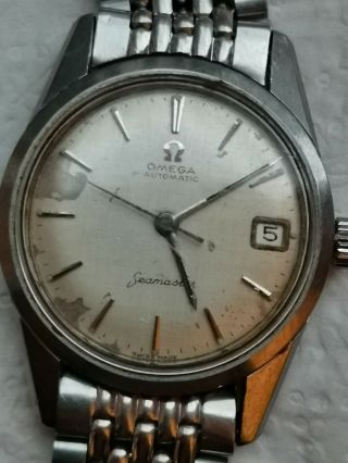 Vintage Omega Automatic Seamaster Cal 562 Stainless Steel Mens Watch