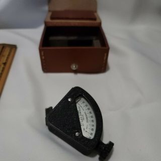 Vintage Shore Instrument & Mfg Co Durometer Hardness A Tester W Leather Case