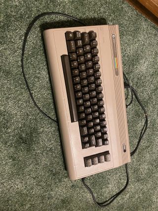 Vintage Commodore 64 Computer,  With Power Supply Rca Cable For Attaching To Tv