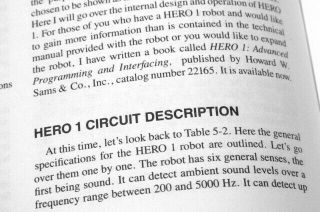 1984 Heathkit HERO - 1 Robot Programming & Interfacing ET - 18 Circuit Description 3