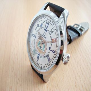 Masonic Dial Marriage Luxury Watch Antique Swiss Pocket Watch Movement Omega