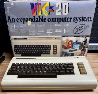 Commodore Vic - 20 Personal Color Home Computer With Box -