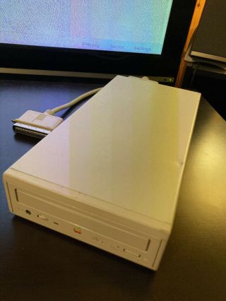 Applecd Apple 300e Plus External Cd Drive 1994 - Great