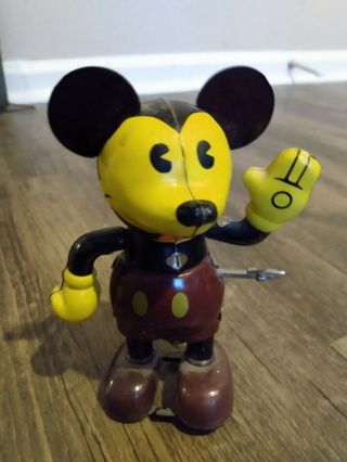 Vintage Mickey Mouse Wind Up Toy