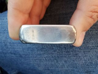 Vintage sterling silver zippo lighter 5