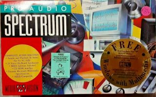 Media Vision Pro Audio Spectrum (vintage Complete Audio Solution) For Use W/ Ibm