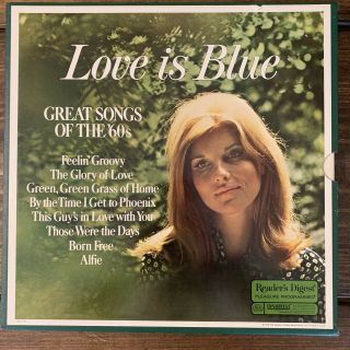 Love Is Blue Great Songs Of The 60s Readers Digest Rca 4 Lp Record Box Set Vtg