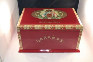 Habana 2000 Cabanas Cigar Humidor Lacquered Box W/ Handles