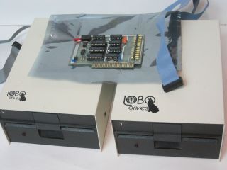 Vintage Apple Ii Plus Iie Lobo Disk Drives And Controller Card
