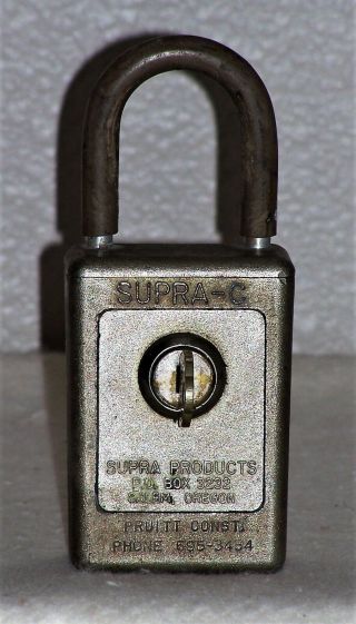 Vintage Supra - C Realtor Type Lock Box With Key
